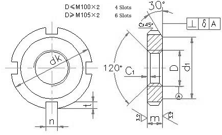 Manufacturing And Industry Illustration Hand Drawn Sketch Of Slotted Nut  Or Castle Nut A Fastener With Threaded Hole Used In Conjunction With  Mating Bolt To Fasten Parts Together Royalty Free SVG Cliparts