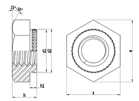 self-clinching nuts drawing